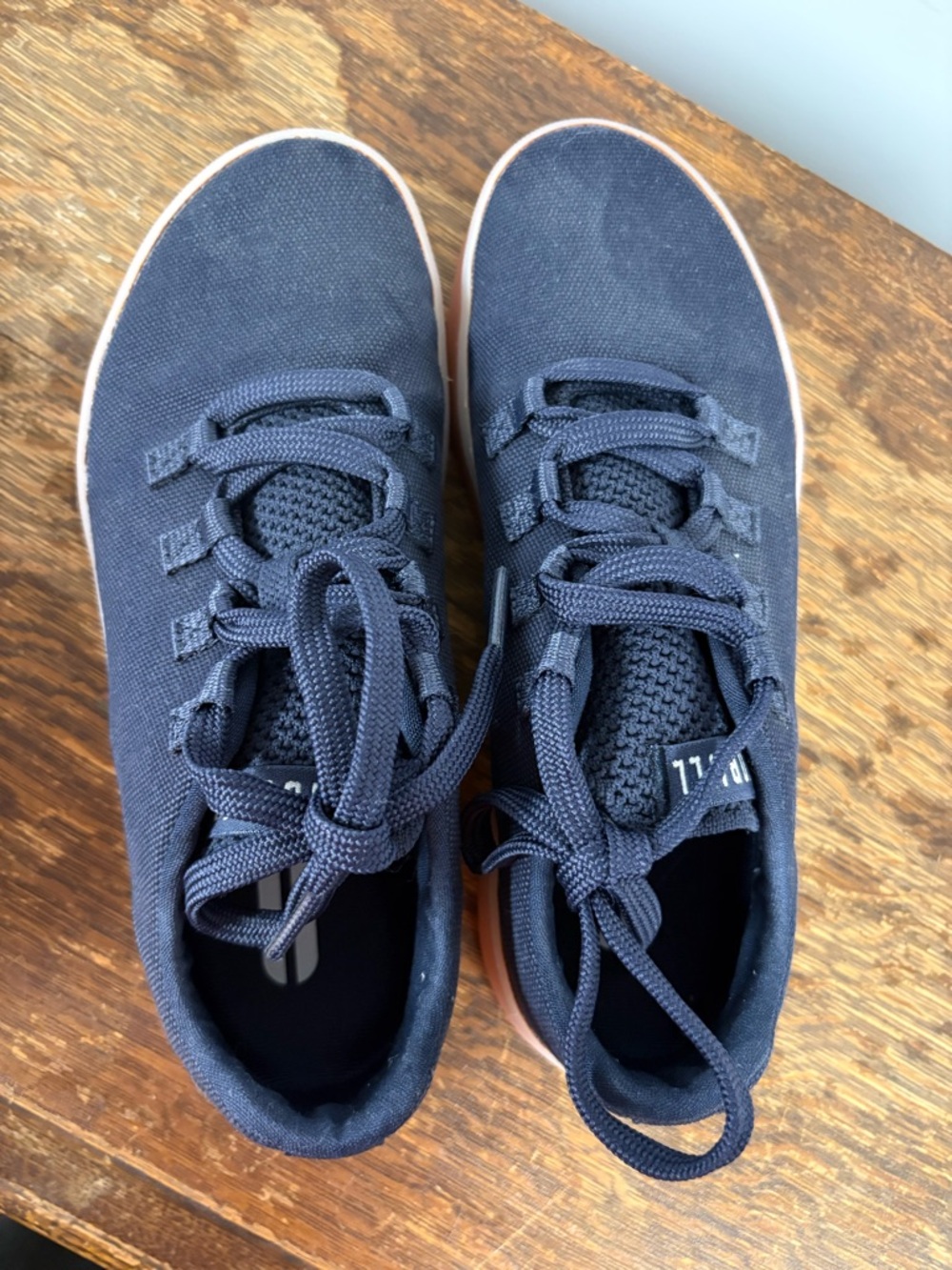 NOBULL women’s Recs in Night Navy Adobe Canvas Lace-Up Sneakers with Gum Sole